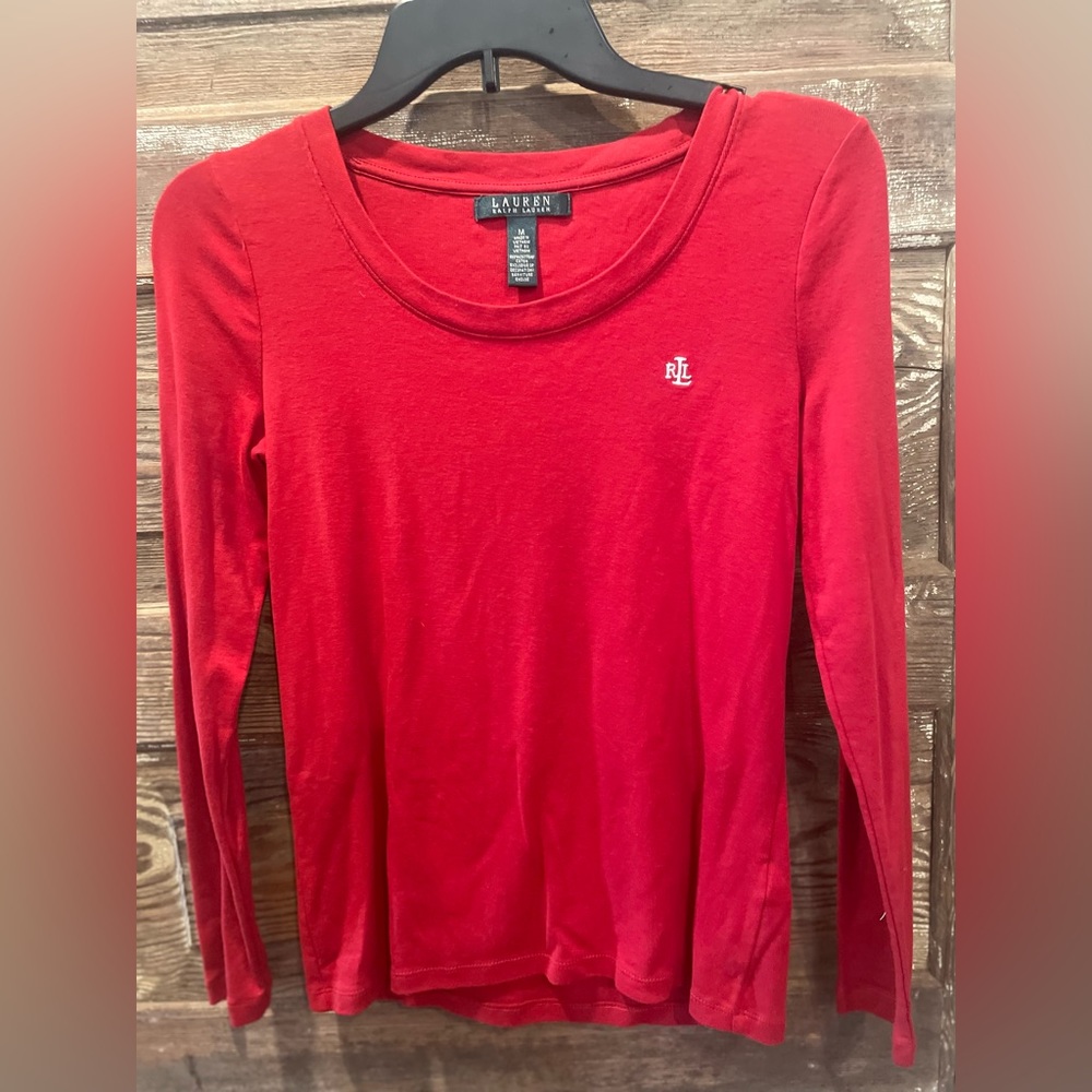Ralph Lauren, longsleeve red shirt